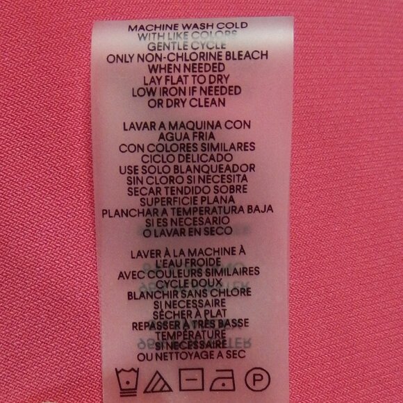 Calvin Klein Sleeveless Top Hot Pink Ruched Waist Blouse Sz Large NWOT - Picture 11 of 11